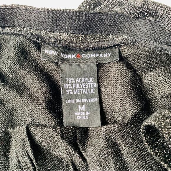 NEW YORK & COMPANY BLACK HALTER BLOUSE - Picture 11 of 15